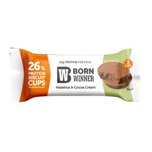 BW Protein Cups Wafer with hazelnut&cocoa cream filling 50g
